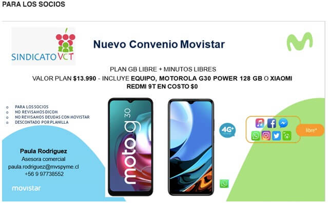 Nuevo convenio Sindicato VCT y Movistar